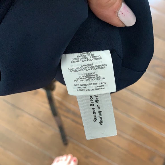 SILK DRESS JCREW💙🤍 - Picture 9 of 10